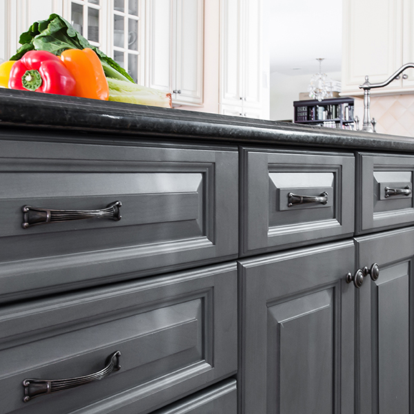 gray and white kitchens cabinets